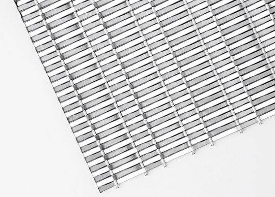 Fio tecido rígido de aço inoxidável Mesh Panels 4.8mm para o revestimento do elevador