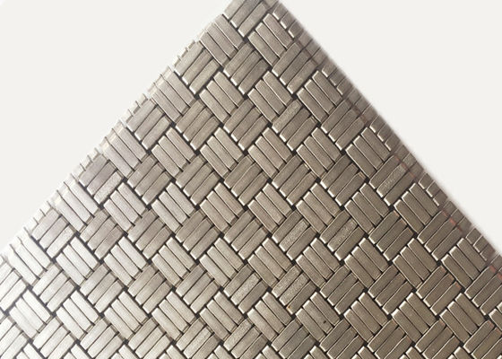 304SS 1.8mm Mesh Panels For Elevator Cab de aço tecido decorativo