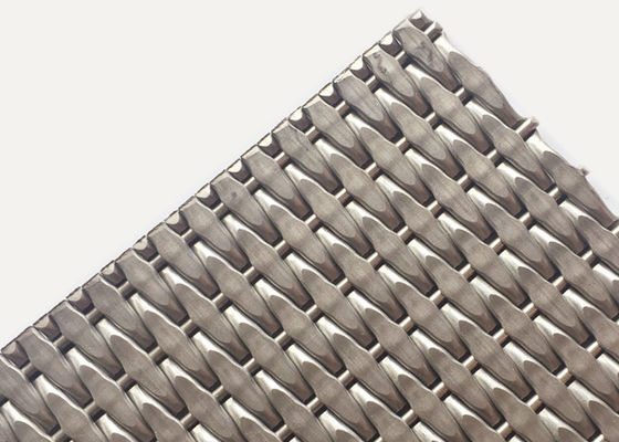 Fio tecido decorativo Mesh Panels do metal 31.5m Max Width Non Rusting