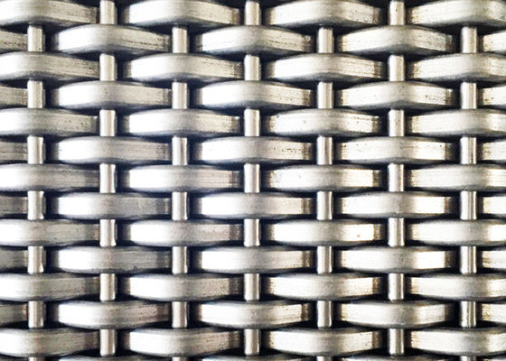 Comprimento tecido de aço decorativo da malha 15m do elevador de Mesh Panels SS316L do fio