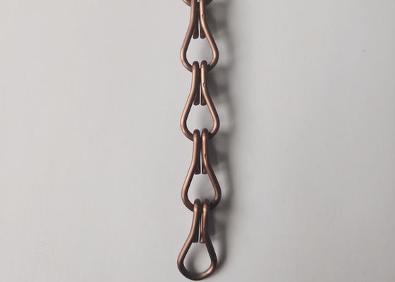 A tela de alumínio da mosca do peso leve de Brown 1.5mm acorrenta cores sortidos decorativas
