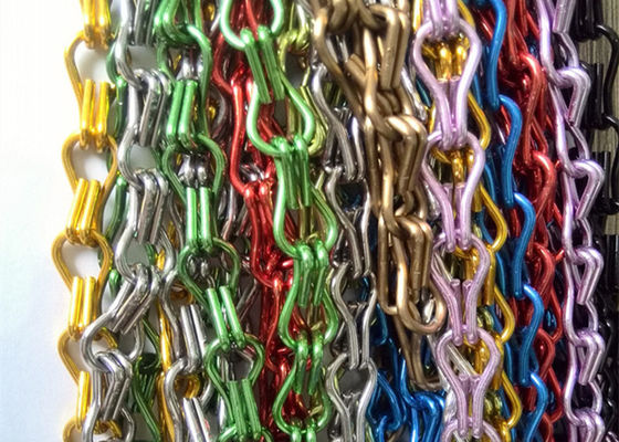 Cortina de porta anodizada arquitetónica do elo de corrente do metal de 1.5mm antiferrugem