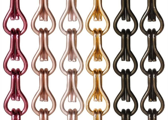 As cortinas anodizadas de alumínio recicláveis do elo de corrente voam telas para vestir a oposição
