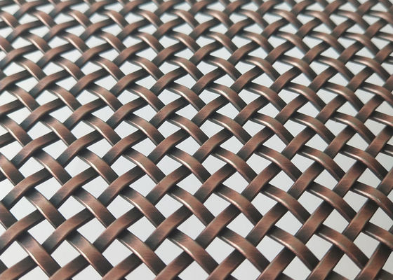 Tela decorativa de cobre antiga de Mesh Grilles Ss Panels For do fio inoxidável