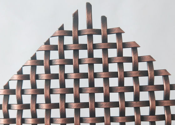 Tela decorativa de cobre antiga de Mesh Grilles Ss Panels For do fio inoxidável