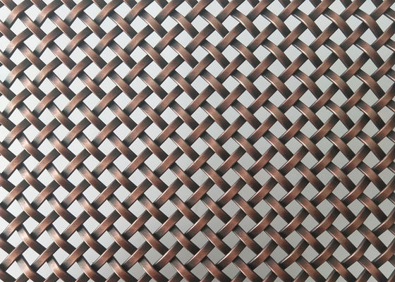 Tela decorativa de cobre antiga de Mesh Grilles Ss Panels For do fio inoxidável