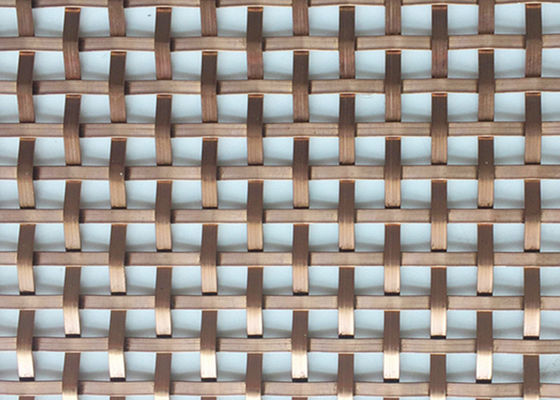 Cor de cobre redonda laminada de vidro de aço inoxidável do fio da rede de arame meia para o vidro Tempered