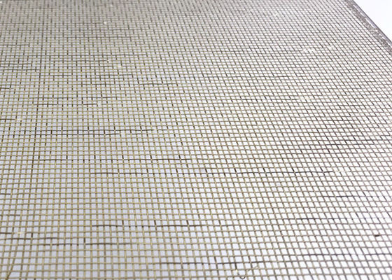 Vidro laminado de vidro de cobre de Mesh Metal Fabric For Art do fio