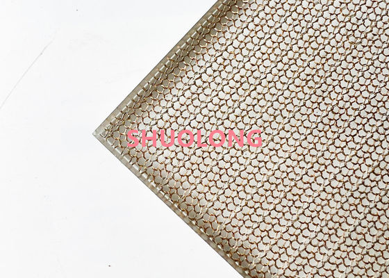 O cobre fino laminou o projeto decorativo de vidro de Mesh Fabric For Architecture And