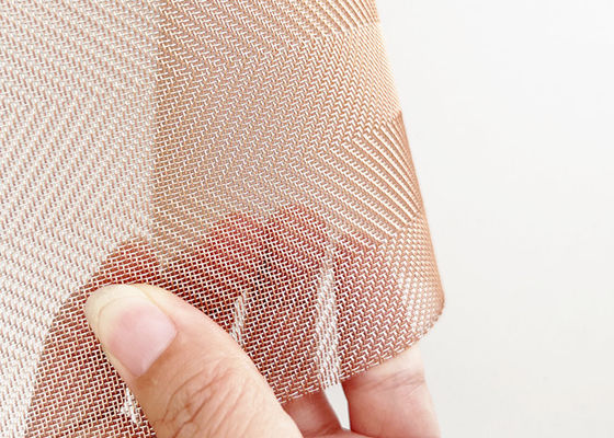 O vidro de cobre fino arquitetónico laminou o fio Mesh For Tempered Glass