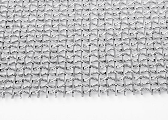 A planície tece o metal flexível arquitetónico Mesh Fabric SS304 para as tampas de coluna