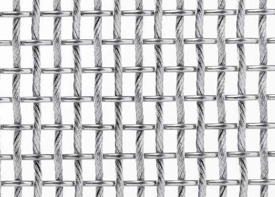Fachadas arquitetónicas flexíveis de Mesh Fabric For Sun Protection do metal de SS316L