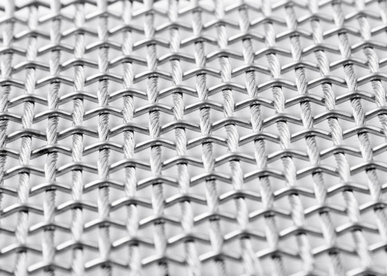 Fachadas arquitetónicas flexíveis de Mesh Fabric For Sun Protection do metal de SS316L