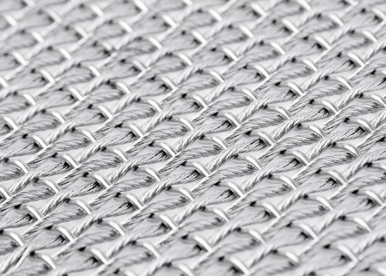 Fachadas arquitetónicas flexíveis de Mesh Fabric For Sun Protection do metal de SS316L