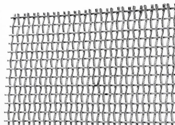 Fachadas arquitetónicas flexíveis de Mesh Fabric For Sun Protection do metal de SS316L