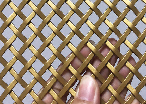 Cores de latão leve ignífugo Decorativo Arquitetônico Tecido Rede Para Hall Screen Parition