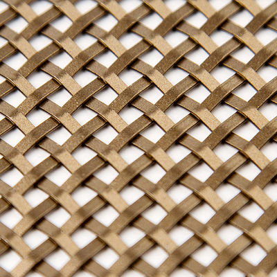 Fio tecido decorativo de bronze de alumínio Mesh Durable Anodizing