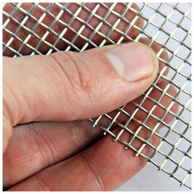Pvc revestido 0,5 mm Dia Lock Crimp Wire Mesh aço inoxidável
