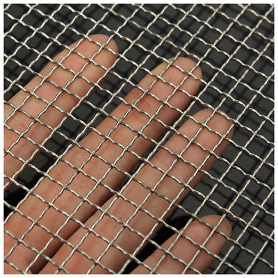 Pvc revestido 0,5 mm Dia Lock Crimp Wire Mesh aço inoxidável