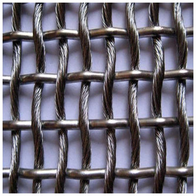 Anodizante Twill Weave Woven Mesh Panels Resistência ao fogo