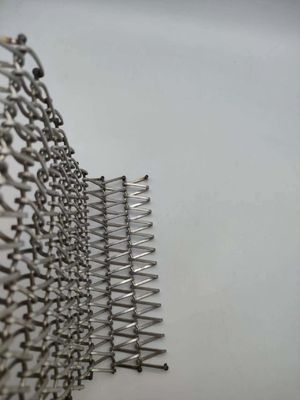 Revestimento galvanizado resistente à corrosão de malha espiral de aço inoxidável