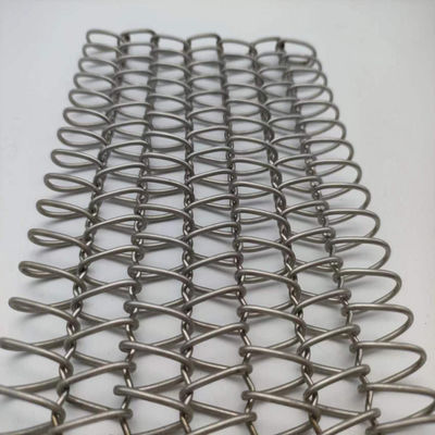 Cor primária PVC revestido de malha de fio espiral resistente duradouro
