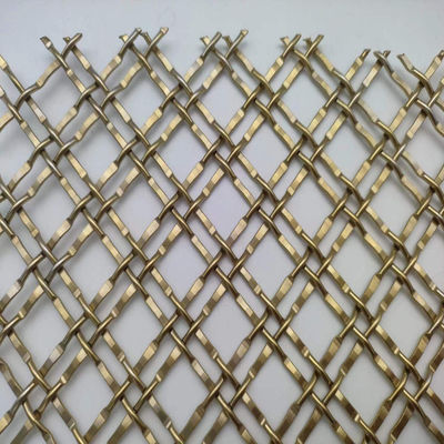 400 Mesh Pvd Gold Decorative Metal Mesh Para Aplicações Comerciais