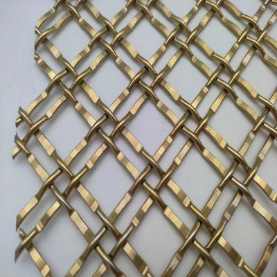 400 Mesh Pvd Gold Decorative Metal Mesh Para Aplicações Comerciais