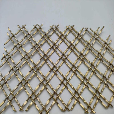 400 Mesh Pvd Gold Decorative Metal Mesh Para Aplicações Comerciais