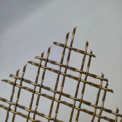 400 Mesh Pvd Gold Decorative Metal Mesh Para Aplicações Comerciais