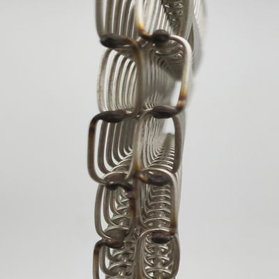 Diâmetro de malha de arame farpado em espiral de prata Tamanho 2 mm-20 mm
