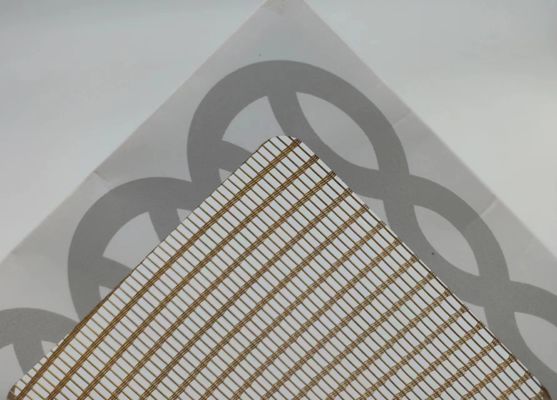 Vidro laminado personalizado com malha metálica de alta resistência comprimento 30m