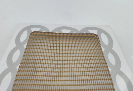 Vidro laminado personalizado com malha metálica de alta resistência comprimento 30m