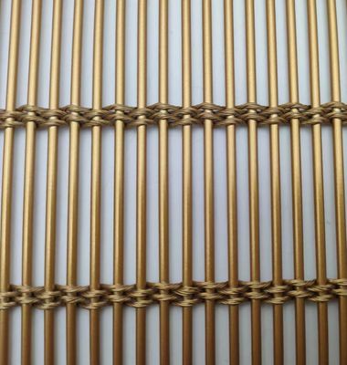 Tela de malha metálica flexível, revestimento em pó para cortinas
