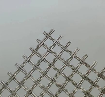 Prata 1,2 mm Arquitetônica Tecido Wire Mesh Solução de Cercas de Segurança Superior