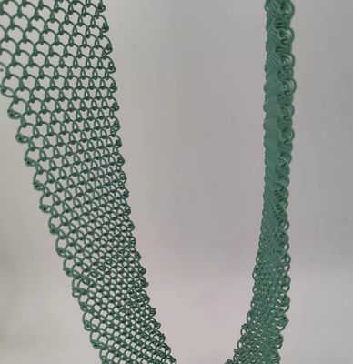 Rede de tecido de arquitetura de arame de alumínio verde para soluções decorativas versáteis