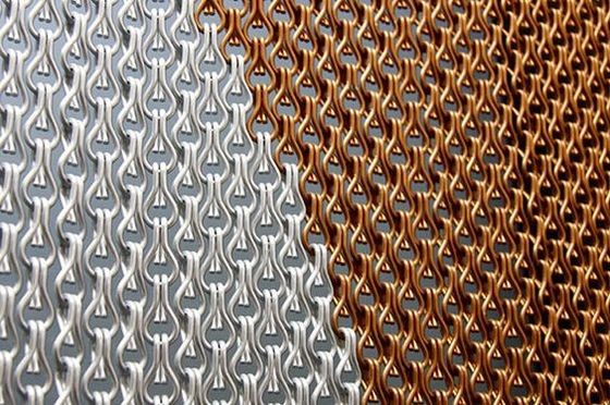 Metal pesado 90x210cm Chain Link Curtain Making Water Curtain Cascata