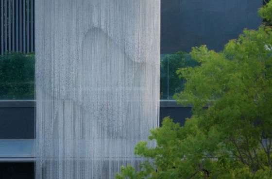 Metal pesado 90x210cm Chain Link Curtain Making Water Curtain Cascata
