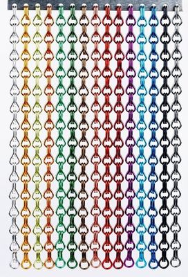 Tamanho padrão 90x210cm Chain Link Screen Curtain Desempenho Superior