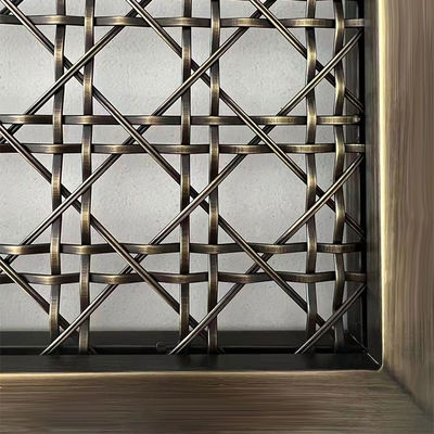 Elevate Interior Design Decorativo Grill Metal Rede Eco Amigável Twill Tecido