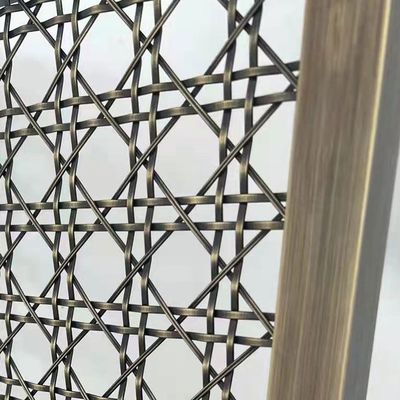 Modernização de design de interiores Grades de malha de arame decorativo escolha perfeita com diâmetro de entrelaçamento 1mm-5mm