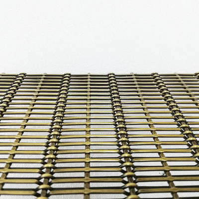 Grades de malha decorativa polida 30m de comprimento com forma de buraco quadrado