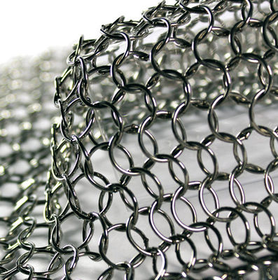 SHUOLONG Metal Mesh Cortina de aço inoxidável anel de malha de metal de malha de tecido Estética