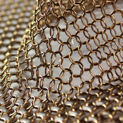 SHUOLONG Metal Mesh Cortina de aço inoxidável anel de malha de metal de malha de tecido Estética