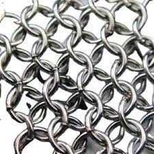Aço inoxidável Decorativo Chain Ring Mesh Curtain Screen Edifício Parede exterior