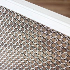 Cortina de tela de aço inoxidável cortinas de rede de ligação de cadeia com diâmetro de 1 mm