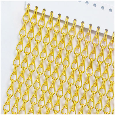 Mural de fundo Multi-Color Metal Mesh Cortina de tela decorativa de alumínio Chain Mesh