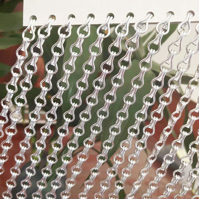 Mural de fundo Multi-Color Metal Mesh Cortina de tela decorativa de alumínio Chain Mesh