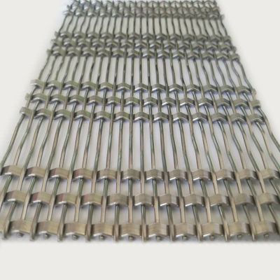0.8mm 2.0mm Diâmetro de fio de aço inoxidável rede arquitetônica fácil instalação