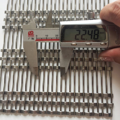 0.8mm 2.0mm Diâmetro de fio de aço inoxidável rede arquitetônica fácil instalação